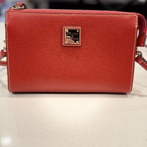 Dooney & Bourke Scarlet (brown with red and orange hue) Crossbody Bag